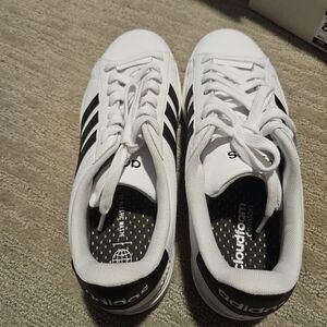 Adidas White and Black Sneakers